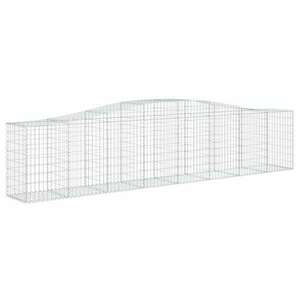 vidaXL íves horganyzott vas gabion kosár 400x50x80/100 cm kép