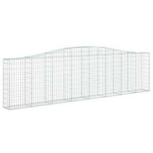 Íves horganyzott vas gabion kosár 400x30x100/120 cm kép