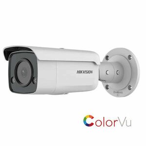 ColorVu - IP kamera 4.0 MP, objektív 4mm, fehér fény 60m, SDcard, VCA - HIKVISION - DS-2CD2T47G2-L-4mm kép