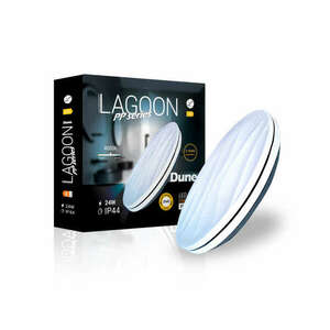 Lagoon PP series Dune 24 W-os ø390 mm kerek natúr fehér mennyezeti lámpa IP44-es védettségű BHCL2 kép