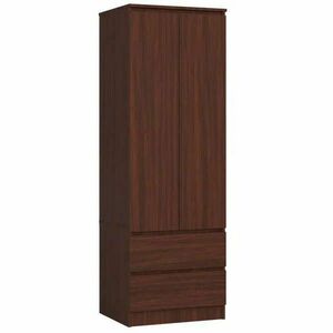 Gardróbszekrény fiókkal - Akord Furniture S60 - wenge kép