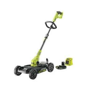 Ryobi 30cm 3in1 akkus szegélynyíró szett fűnyíró adapterrel 18V ONE+ RY18LMC30A-120 kép