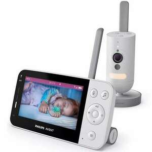 Philips SCD923/26 Avent Connected 4, 3", Full HD, 2.4 GHz Fehér-Fekete-Szürke bébiőr kép