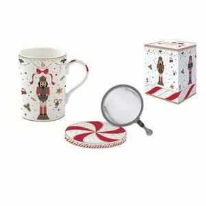 R2S.105NTWI Porcelán szűrősbögre tetővel, 350ml, dobozban, Nutcracker Twist kép