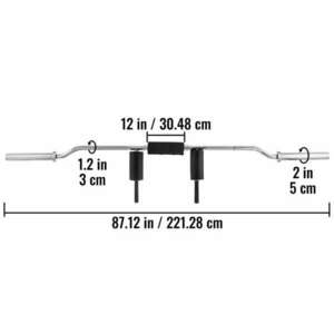 Biztonsági súlyzórúd - 20/200 kg kép