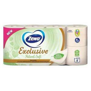 Toalettpapír ZEWA Exclusive 4 rétegű 8 tekercses Natural Soft kép