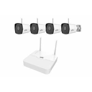 Uniview gyári 2MP-es 4 kamerás WiFi-s csomag (1db NVR és 4db WiFi-s csőkamera 4mm fix objektívvel, mikrofonnal) kép