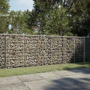 vidaXL horganyzott vas gabion kosár fedéllel 300 x 100 x 100 cm kép