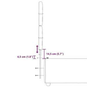 vidaXL sötétszürke szövet rugós ágy matraccal 90x190 cm kép