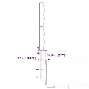 vidaXL fekete műbőr rugós ágy matraccal 140 x 200 cm kép