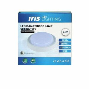 Iris Lighting ML-CELCPROOF 24W/4000K/2200lm IP44 fehér LED mennyezeti lámpa kép