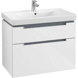 VILLEROY & BOCH Subway 2.0 fürdőszobai alsószekrény 2 fiókos glossy white A91400DH kép