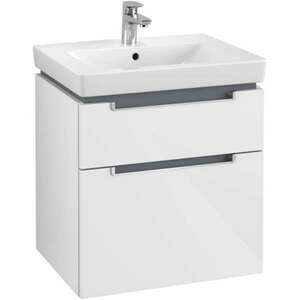 VILLEROY & BOCH Subway 2.0 fürdőszobai alsószekrény 2 fiókos glossy white A90900DH kép