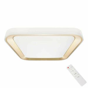 Távirányítós mennyezeti LED lámpa 38W Milagro Quadro Gold 3000-6000K 2680lm (ML7930) kép