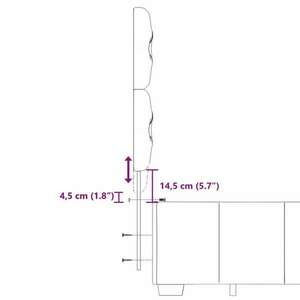 vidaXL sötétszürke szövet rugós ágy matraccal 120 x 200 cm kép