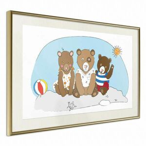 Teddy Bears on the Beach [Poszter] 90x60 - Plakát kép