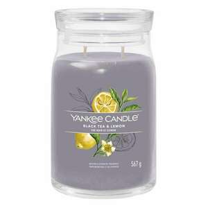 Yankee Candle Signature Black Tea & Lemon Illatgyertya 567g kép