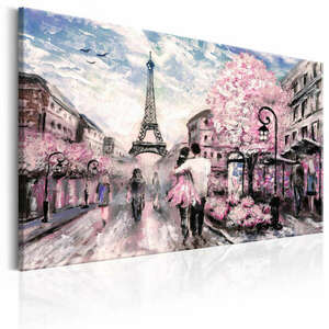 Pink Paris 60x40 - vászonkép kép