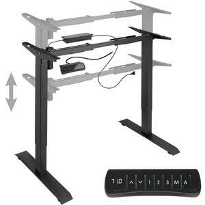 Asztalláb elektronikusan állítható magassággal, memóriafunkciókkal 85-129x65x71-121cm kép