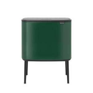 Brabantia Mülleimer Bo Touch 23 + 11 literes szemetes kosár - Zöld (304187) kép