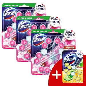 Domestos Power5 WC frissítő blokk Magnolia (9x50g) + Ajándék Domestos Duo WC blokk kép