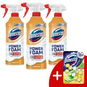 Domestos Power Hab spray Citrus Blast 3x435ml + Ajándék Domestos... kép