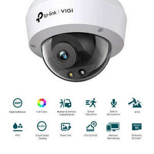 TP-LINK VIGI C240 (2.8mm) 4MP Full-Color Dome Network Camera kép