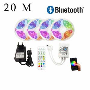 BLUETOOTH RGB LED szalag szett, távirányítóval, 20 m kép