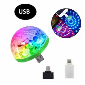 Mini RGB disco gömb USB csatlakozóval kép