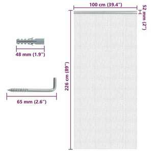 vidaXL alumínium láncos ajtószúnyogháló 100 x 226 cm kép