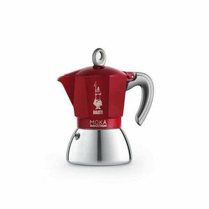 Bialetti Moka 6946 Induction 6 személyes indukciós piros kotyogós kávéfőző kép