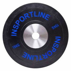 Gumis súlytárcsa inSPORTline Bumper Plate 15 kg 50 mm kép