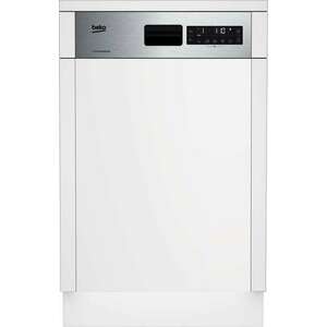 Beko DSS-28121 X keskeny beépíthető mosogatógép, 11 terítékes, 8 program, E energiaosztály kép