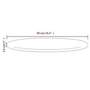 vidaXL tömör fenyőfa asztallap Ø90 x 2, 5 cm kép