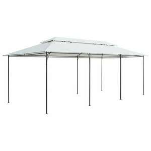 vidaXL fehér pavilon 600 x 298 x 270 cm 180 g/m² kép