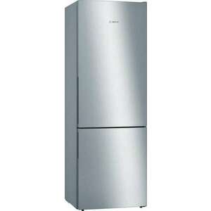 Bosch KGE49AICA Serie 6 alulfagyasztós hűtőszekrény, 419l, LowFrost, 201cm, C energiaosztály, Inox kép