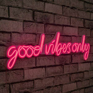 Good Vibes Only - Pink Dekoratív műanyag LED világítás 76x2x19 Rózsaszín kép