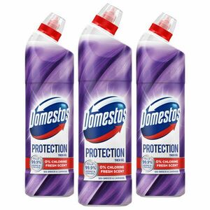 Domestos Protection klórmentes fertőtlenítő hatású Tisztítószer Sea Breeze & Lavender 3x700ml kép