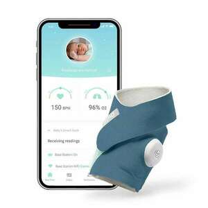 Owlet Smart Sock 3 – Owlet Okos zokni 0-18 hónapig (Éjkék) kép