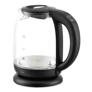 Cordless Electric Kettle 1.7L Black Glass LED: A Forradalmi Vízforraló, ami Minden Igényt Kielégít kép