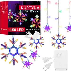 Springos Hópehely függöny 150 led kép