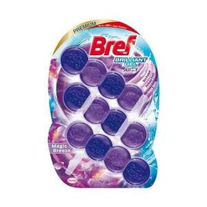 Wc illatosító gél 3 x 42 gr brillant blokk bref magic breeze kép