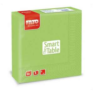 Szalvéta 2 rétegű 33 x 33 cm 50 lap/cs fato smart table zöldalma_82623200 kép