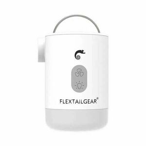 Flextail MAX PUMP 2PRO elektromos pumpa, ultrakönnyű, 4 az 1-ben matracok felfújásához/leeresztéséhez, IP55 vízálló, többfunkciós, hordozható, USB töltés, LED zseblámpa, 3600 mAh akkumulátor, kép