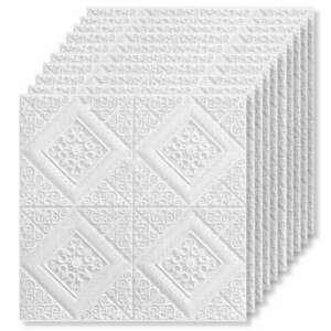 50x 3D Tapetoo Home Decor® mennyezeti csempe készlet, modern rombuszos kivitel, nedvességálló, 3 mm vastag, öntapadós, 70 x 70 cm, 24, 5 nm. kép