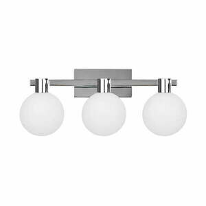 Ezüstszínű mennyezeti lámpa üveg búrával 15x58 cm Maldus – Candellux Lighting kép