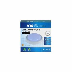 Iris Lighting ML-CELCPROOF 15W/3000K/1400lm IP44 fehér LED mennyezeti lámpa kép