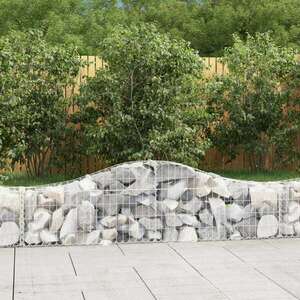 4 db íves horganyzott vas gabion kosár 200x30x40/60 cm kép