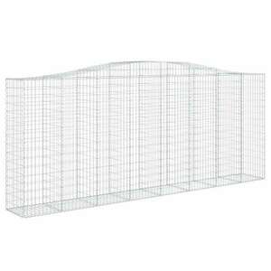 Íves horganyzott vas gabion kosár 400x50x160/180 cm kép