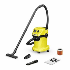 Karcher WD 3 P V-17/4/20 Száraz-Nedves Porszívó, Sárga-Fekete kép